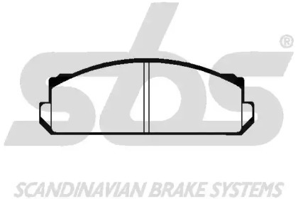 Комплект тормозных колодок sbs 1501229909