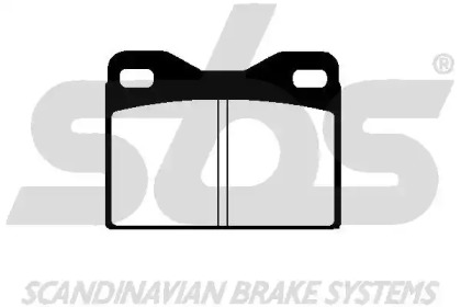 Комплект тормозных колодок sbs 1501229925