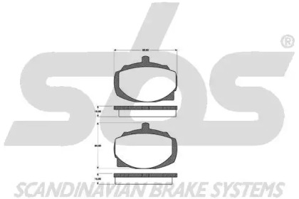 Комплект тормозных колодок sbs 1501229935