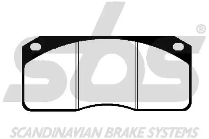Комплект тормозных колодок, дисковый тормоз sbs 1501229949