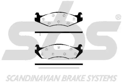 Комплект тормозных колодок sbs 1501229966