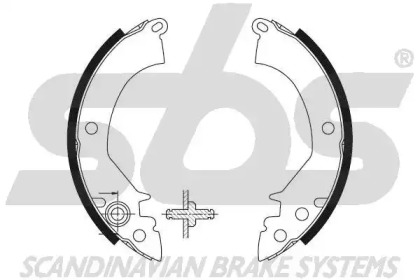 Комлект тормозных накладок sbs 18492730384