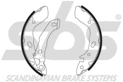 Комлект тормозных накладок sbs 18492734560