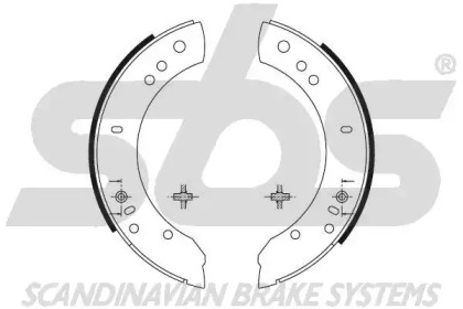 Комлект тормозных накладок sbs 18492740381