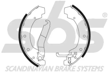 Комлект тормозных накладок sbs 18492747368