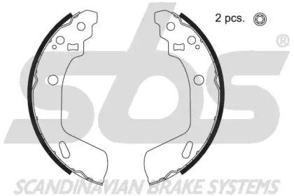 Комлект тормозных накладок sbs 18492752813