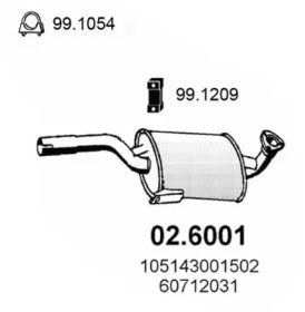 Амортизатор ASSO 02.6001