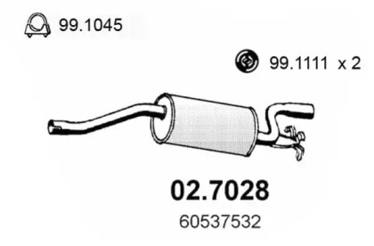 Амортизатор ASSO 02.7028