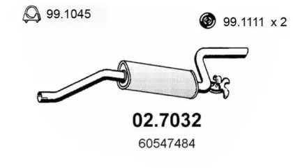 Амортизатор ASSO 02.7032