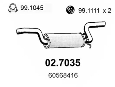 Амортизатор ASSO 02.7035