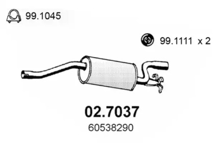 Амортизатор ASSO 02.7037