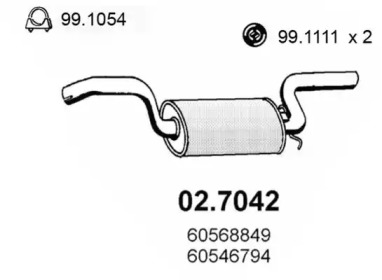 Амортизатор ASSO 02.7042