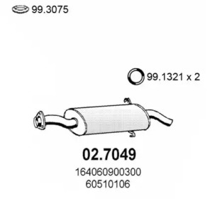 Амортизатор ASSO 02.7049