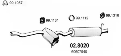 Амортизатор ASSO 02.8020