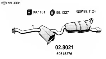 Амортизатор ASSO 02.8021