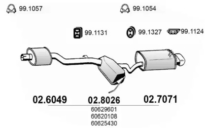 Амортизатор ASSO 02.8026