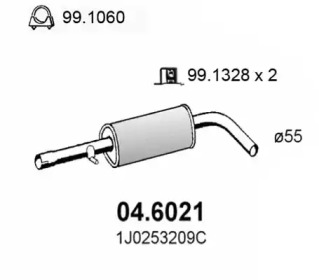 Амортизатор ASSO 04.6021