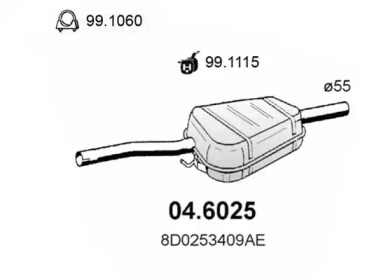 Амортизатор ASSO 04.6025