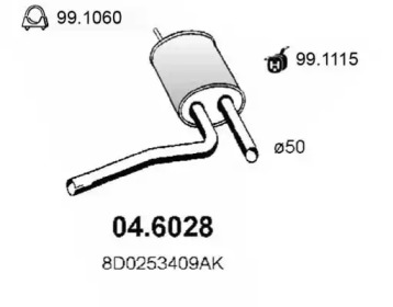 Амортизатор ASSO 04.6028