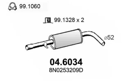 Амортизатор ASSO 04.6034