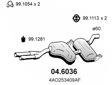 Амортизатор ASSO 04.6036