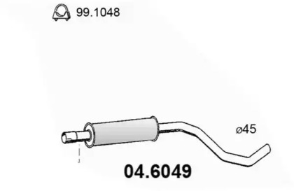 Амортизатор ASSO 04.6049