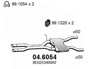 Амортизатор ASSO 04.6054