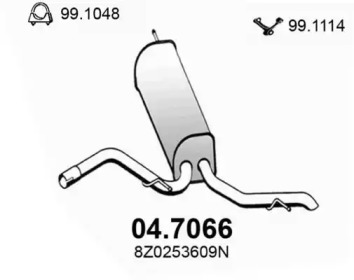 Амортизатор ASSO 04.7066