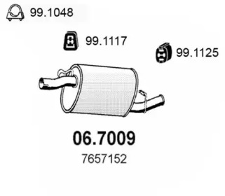 Амортизатор ASSO 06.7009