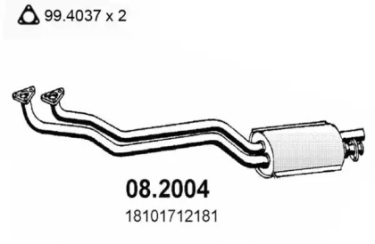 Амортизатор ASSO 08.2004