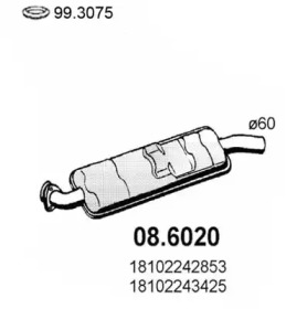 Амортизатор ASSO 08.6020