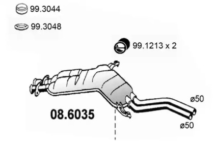 Амортизатор ASSO 08.6035