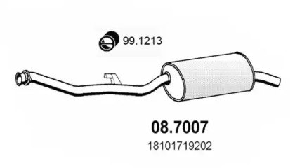 Амортизатор ASSO 08.7007