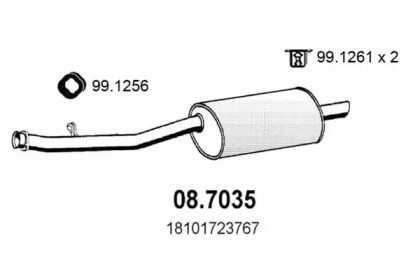 Амортизатор ASSO 08.7035