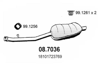 Амортизатор ASSO 08.7036