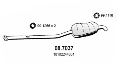 Амортизатор ASSO 08.7037