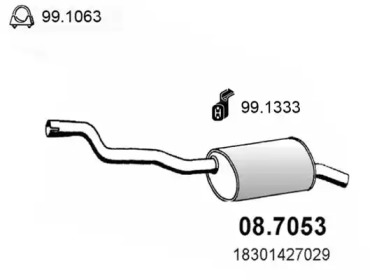 Амортизатор ASSO 08.7053