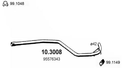 Трубка ASSO 10.3008