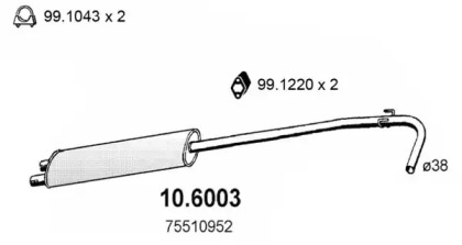 Амортизатор ASSO 10.6003