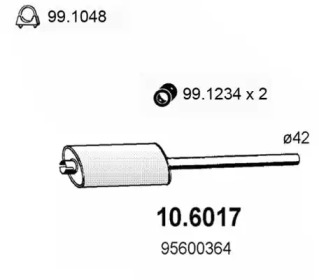 Амортизатор ASSO 10.6017