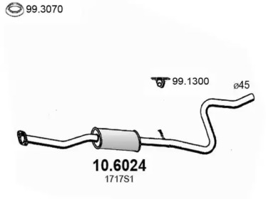 Амортизатор ASSO 10.6024