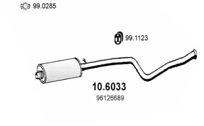 Амортизатор ASSO 10.6033