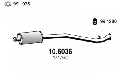 Амортизатор ASSO 10.6036