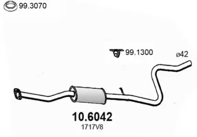 Амортизатор ASSO 10.6042