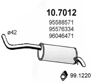 Амортизатор ASSO 10.7012