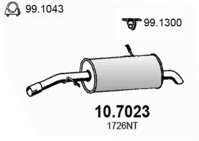 Амортизатор ASSO 10.7023