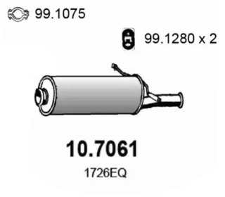 Амортизатор ASSO 10.7061