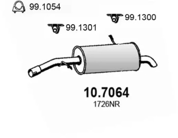 Амортизатор ASSO 10.7064