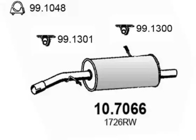 Амортизатор ASSO 10.7066