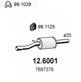 Амортизатор ASSO 12.6001